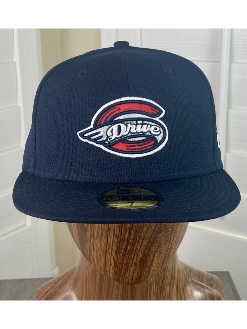 New Era 59Fifty MiLB Greenville Drive Navy Batting Practice Fitted Hat Size 7